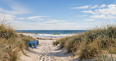 Weg durch die Dünen zum Strand